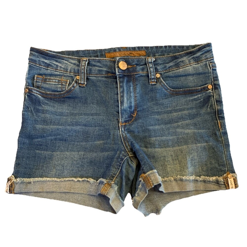 Joe's Markie Girl’s Size 16 Denim Cut Offs Shorts Midrise 5 Pocket Cat Whiskers